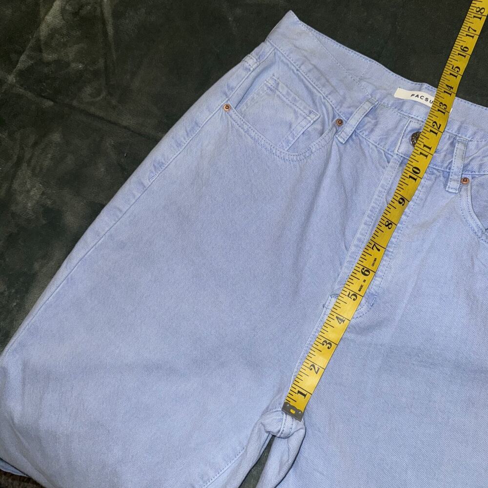 PacSun Dad Jeans Women's 27 Light Blue Denim 100% Cotton High-Rise Straight NWT - Picture 8 of 12
